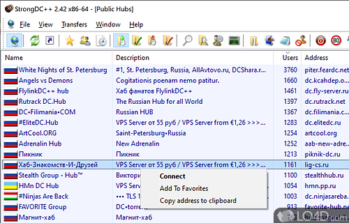 StrongDC++ screenshot