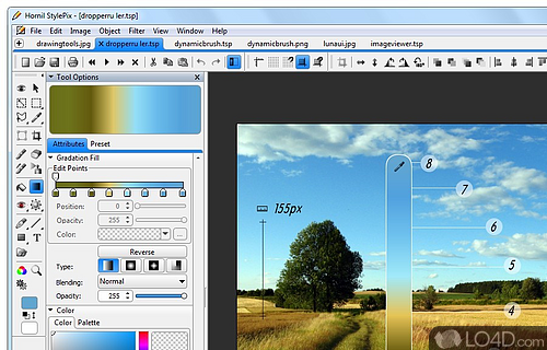 Screenshot of StylePix Portable - Graphics editing program with a number of advanced features that can enhance image files with little effort