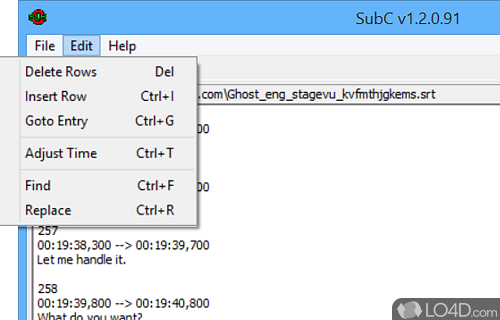 A reliable and efficient subtitle convertor - Screenshot of SubC