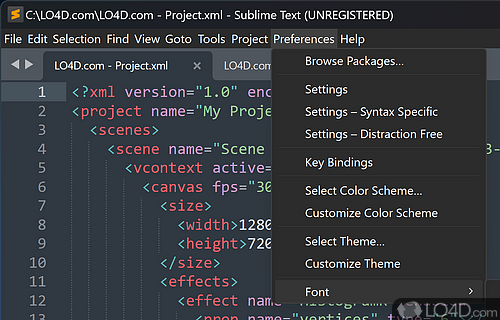 Maintaining a clean, focused view of your code - Screenshot of Sublime Text