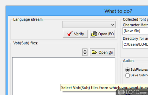 User interface - Screenshot of SubRip