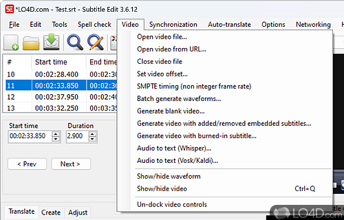 download Subtitle Edit 4.0.1 free