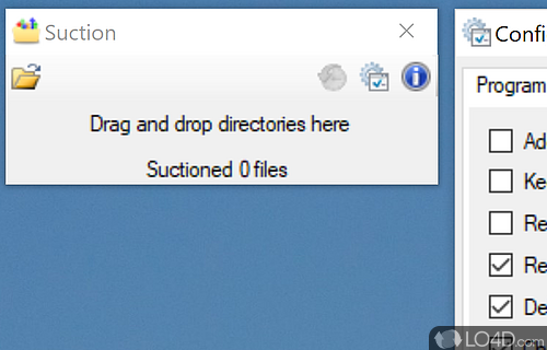 A tiny application to help tidy up your folders - Screenshot of Suction
