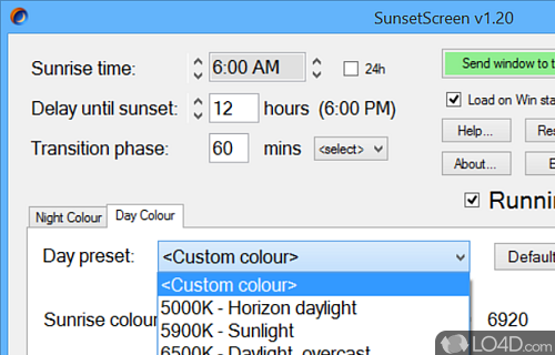 SunsetScreen Screenshot