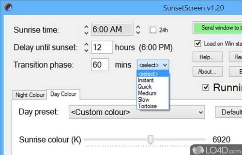 SunsetScreen Screenshot