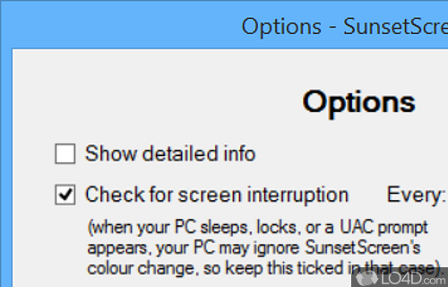 Automatic brightness and screen color adjustment - Screenshot of SunsetScreen