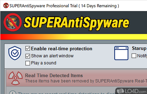 Real-Time Protection - Screenshot of SUPERAntiSpyware Pro