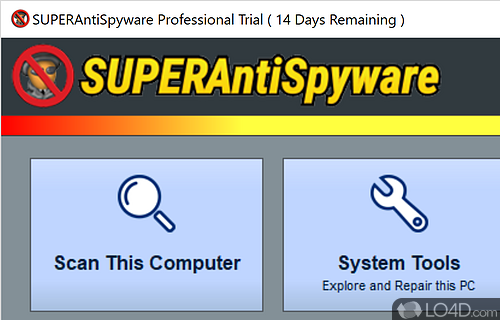 SuperAntiSpyware - Screenshot of SUPERAntiSpyware Pro