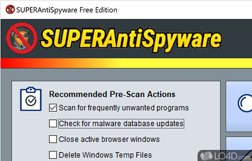 Offers excellent detections and quick removal of common infection - Screenshot of SUPERAntiSpyware Free