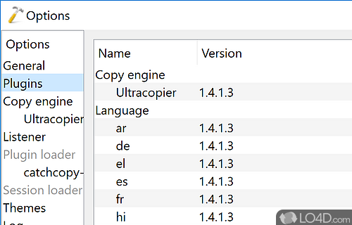File transfer options - Screenshot of Supercopier