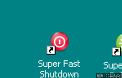 Screenshot of SuperFast Shutdown - User interface