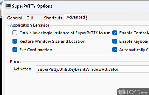 Telnet client and PuTTY SSH - Screenshot of SuperPuTTY