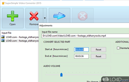 Will convert video files for phones and tablets - Screenshot of SuperSimple Video Converter