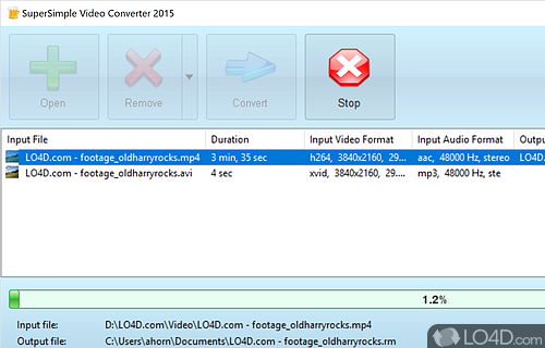 SuperSimple Video Converter screenshot