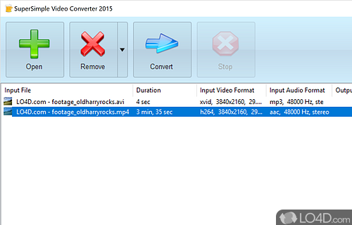 SuperSimple Video Converter Screenshot