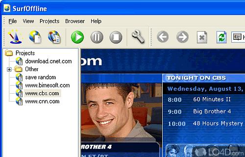 Screenshot of SurfOffline - Fast and convenient offline browser with easy navigation and interface