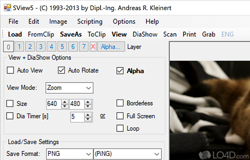Load popular image file formats as well as rare ones - Screenshot of SView5