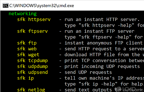 An excellent command line tool - Screenshot of Swiss File Knife