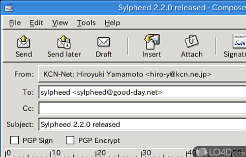 Sylpheed Screenshot
