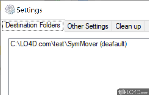 SymMover Screenshot