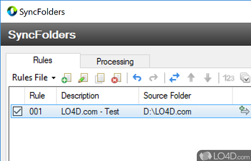 Allows you to synchronize multiple folders, copying each file - Screenshot of SyncFolders