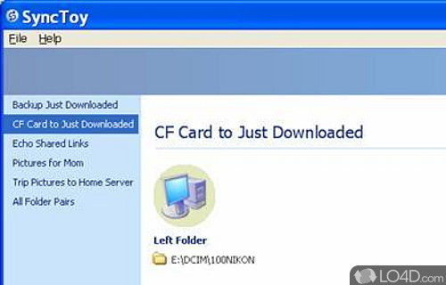 SyncToy Screenshot