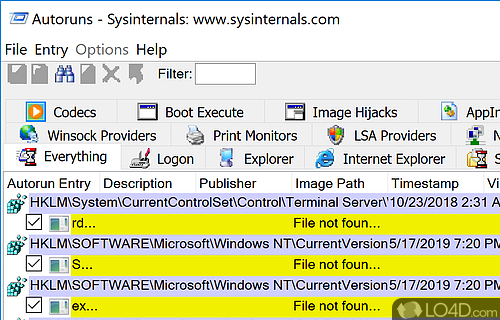 Providing all necessary diagnosing tools in one package - Screenshot of Sysinternals Suite
