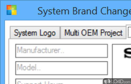 System Brand Changer Screenshot