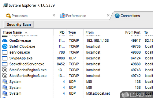 System analyzing tool - Screenshot of System Explorer