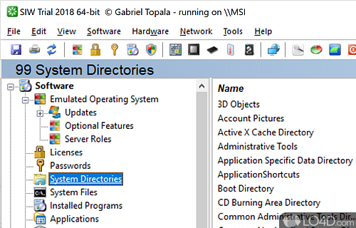 Simple utility that displays helpful information about your system - Screenshot of System Information Tool