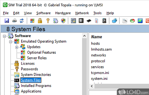 Includes a real-time CPU and RAM usage monitor - Screenshot of System Information Tool