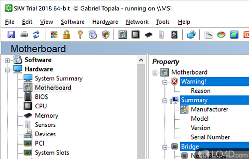 Perform computer configuration analysis and diagnostics - Screenshot of System Information Tool