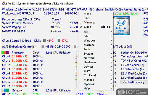 No installation required - Screenshot of System Information Viewer