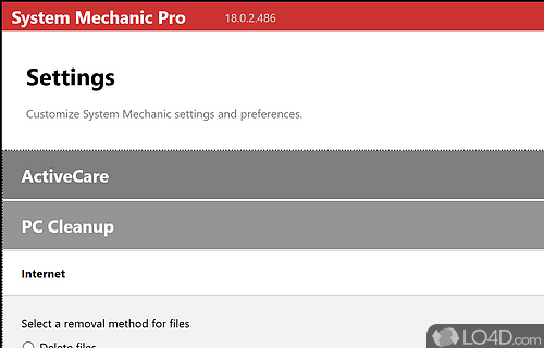 Removes Bloatware - Screenshot of System Mechanic Professional