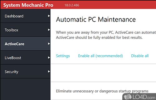 Protect your PC - Screenshot of System Mechanic Professional