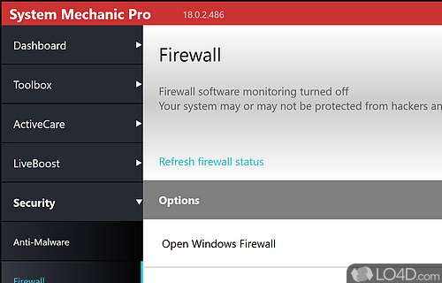 Blocks Malware - Screenshot of System Mechanic Professional