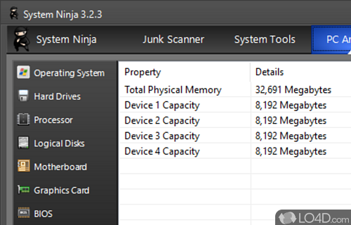 Cleaning app - Screenshot of System Ninja