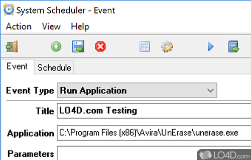 Easily configure time interval - Screenshot of System Scheduler Free