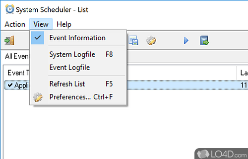 System Scheduler Free screenshot