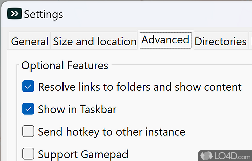 Supports sub-folders and search operations - Screenshot of SystemTrayMenu