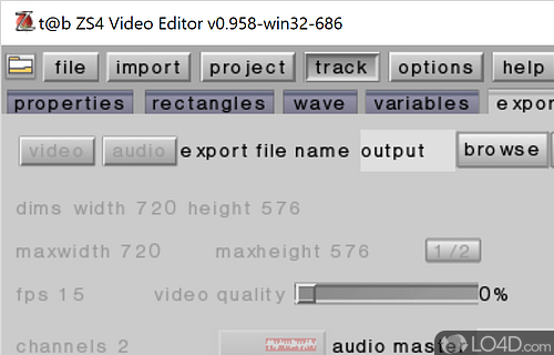 ZS4 Video Editor screenshot