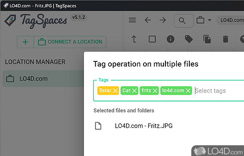 Organize your photos, files, recipes or invoices in the same way - Screenshot of TagSpaces
