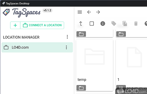 Software solution that helps you quickly organize files, tag them, then easily locate them when needed - Screenshot of TagSpaces