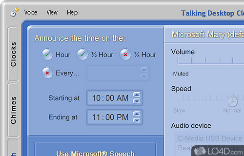 Talking Desktop Clock Screenshot