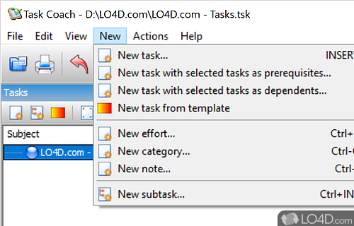 Task Coach screenshot