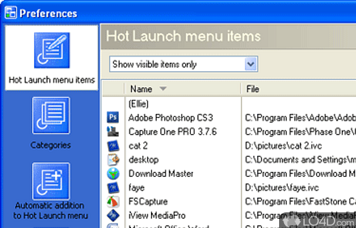 Screenshot of Task Commander - Program designed to make it easier to launch, manage