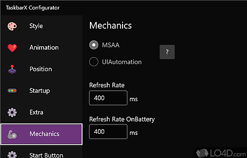 Customize your desktop’s taskbar - Screenshot of TaskbarX