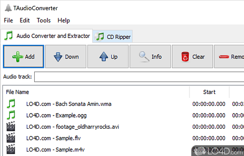 Using this app convert multiple audio files at once - Screenshot of TAudioConverter