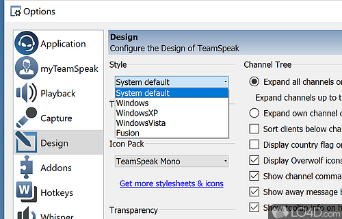 TeamSpeak Client screenshot
