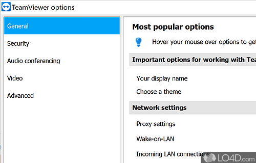 Access to remote computers - Screenshot of TeamViewer Host